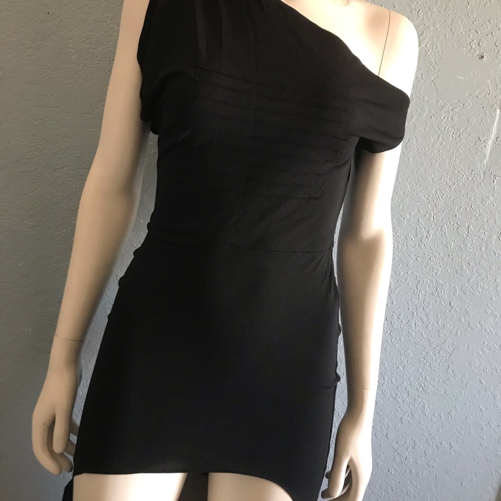 Cold Shoulder High Low Dress